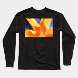 Orange Flower Long Sleeve T-Shirt